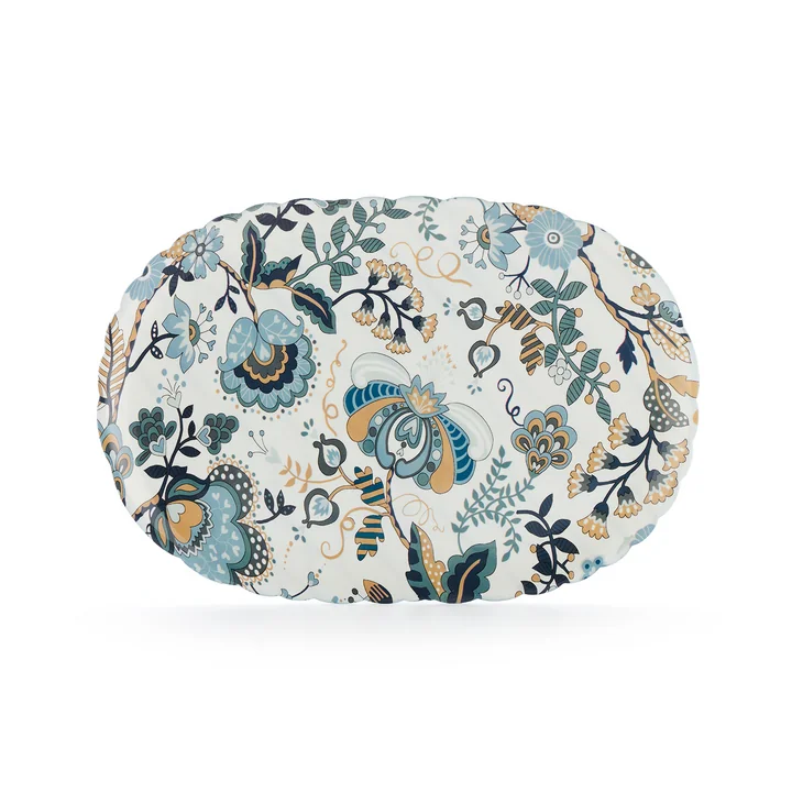 Kartell - x Liberty Jellies Family Tray, cream / light blue ( Mabelle Graphic Impression )