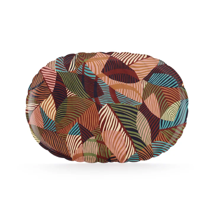 Kartell - x Liberty Jellies Family Tray, lacquer / pink ( Tumbling Wilde Graphic Impression )