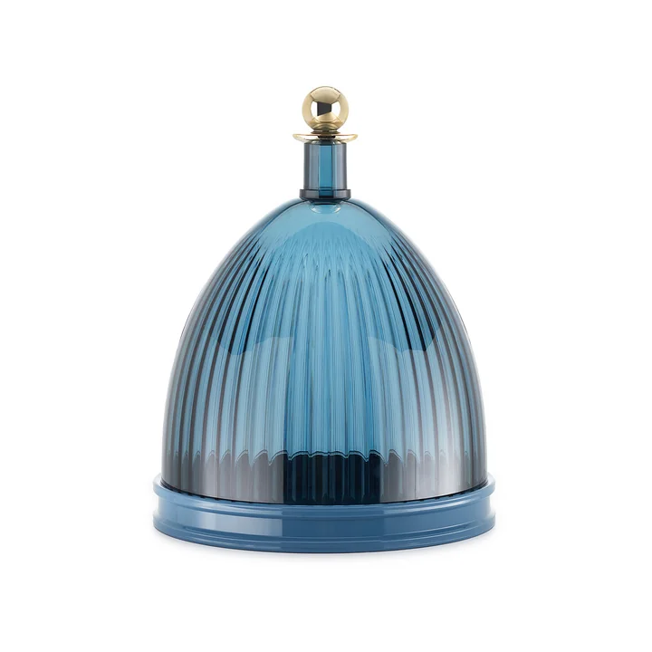Kartell - La Coupole Tray with bell, sky blue / blue