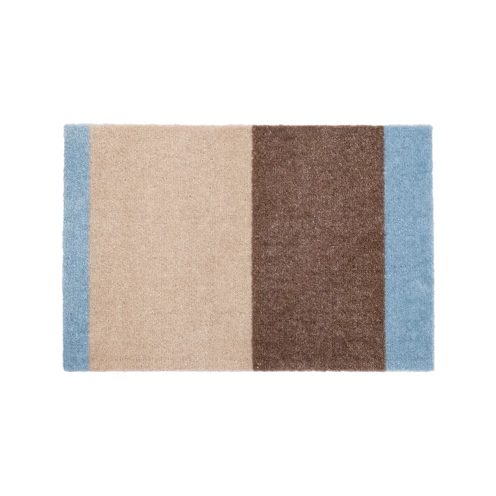 tica copenhagen - Stripes Horizontal Runner, 40 x 60 cm, Ivory / sand / blue