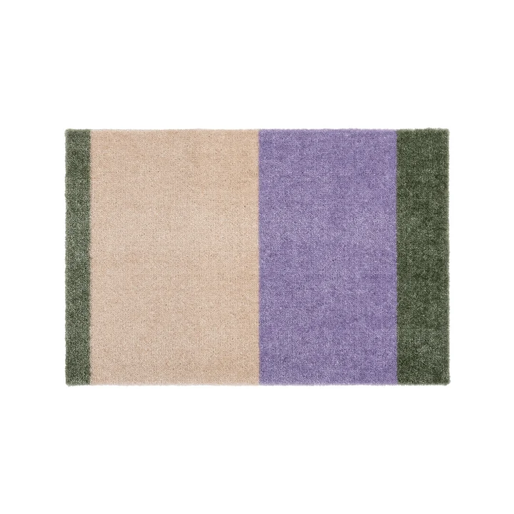 tica copenhagen - Stripes Horizontal Runner, 40 x 60 cm, lilac / ivory / green