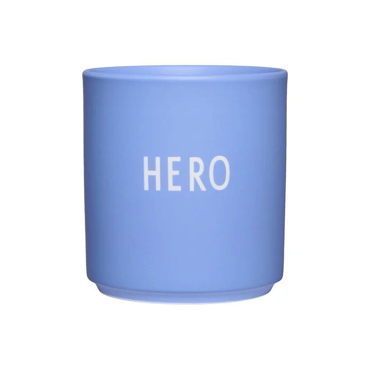 Design Letters - AJ Favourite Porcelain mug, Hero / sky blue