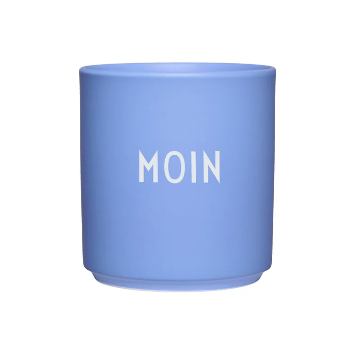 Design Letters - AJ Favourite Porcelain mug, Moin / sky blue