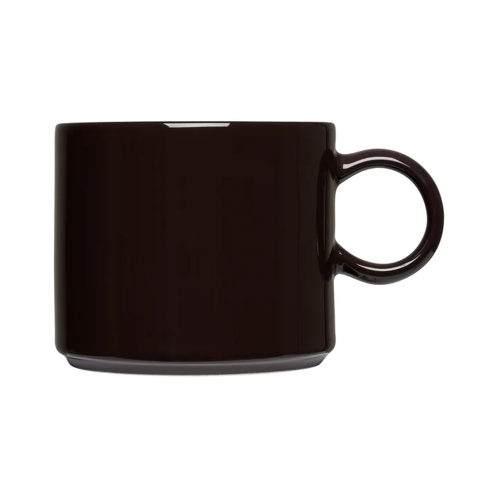 Design Letters - Nordic Jumbo Porcelain mug, Is today a holiday? / brown
