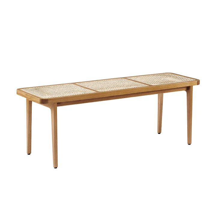 Norr11 - Le Roi Bench with wickerwork, natural ash