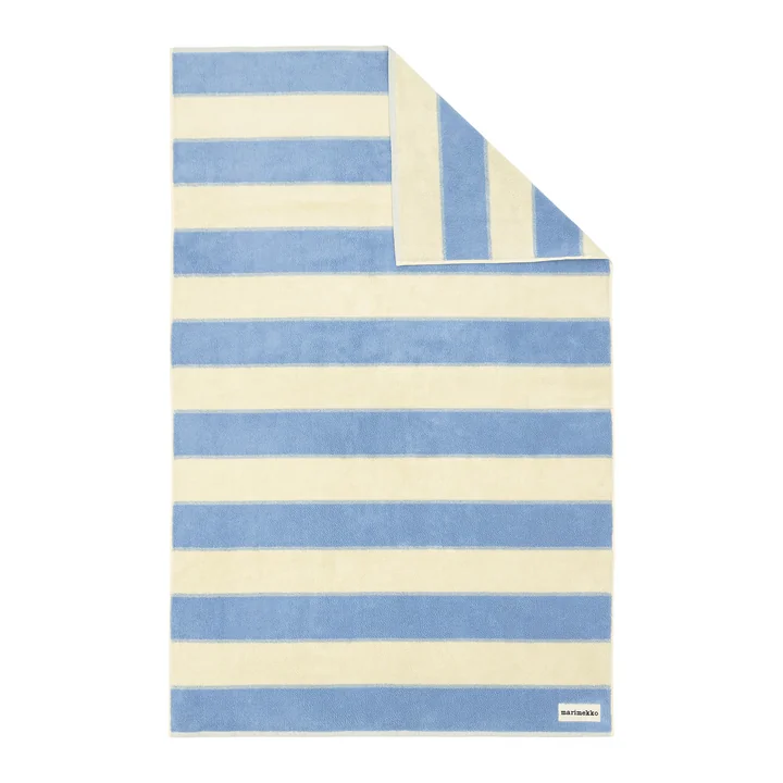 Marimekko - Galleria Bath towel, 100 x 160 cm, lt. blue / melon