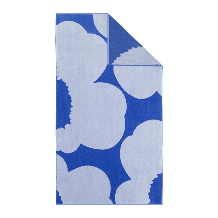 Marimekko - Iso Unikko Bath towel, 100 x 180 cm, blue / blue lilac