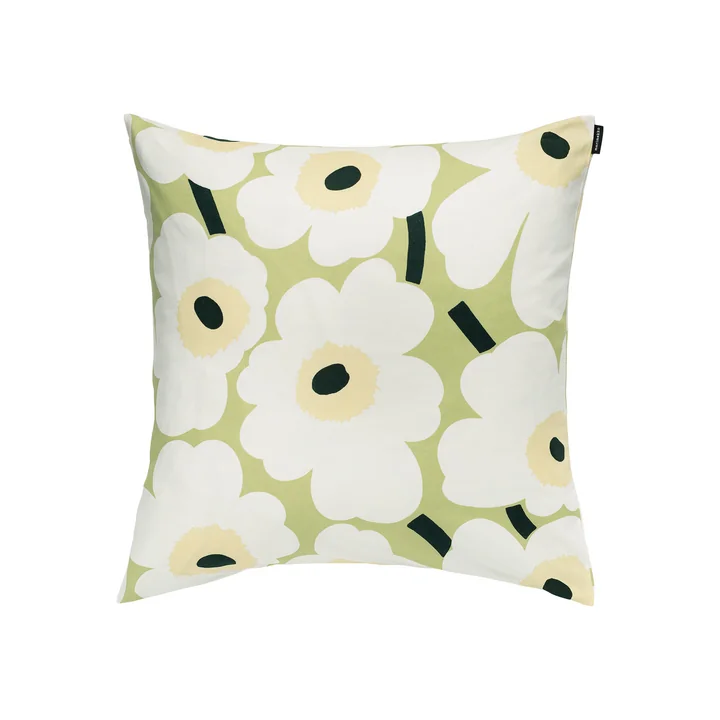Marimekko - Pieni Unikko Cushion cover 50 x 50 cm, pear / off white / melon