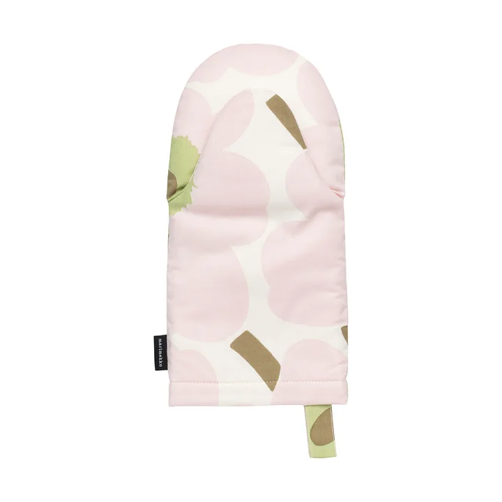 Marimekko - Pieni Unikko Oven mitt, off white / pink / pear / sand