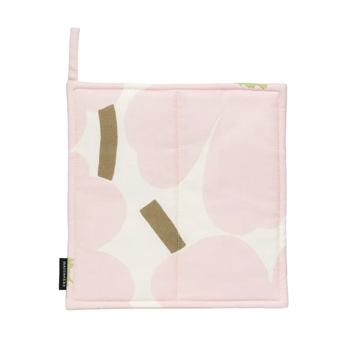 Marimekko - Pieni Unikko Potholder, off white / pink / pear / sand