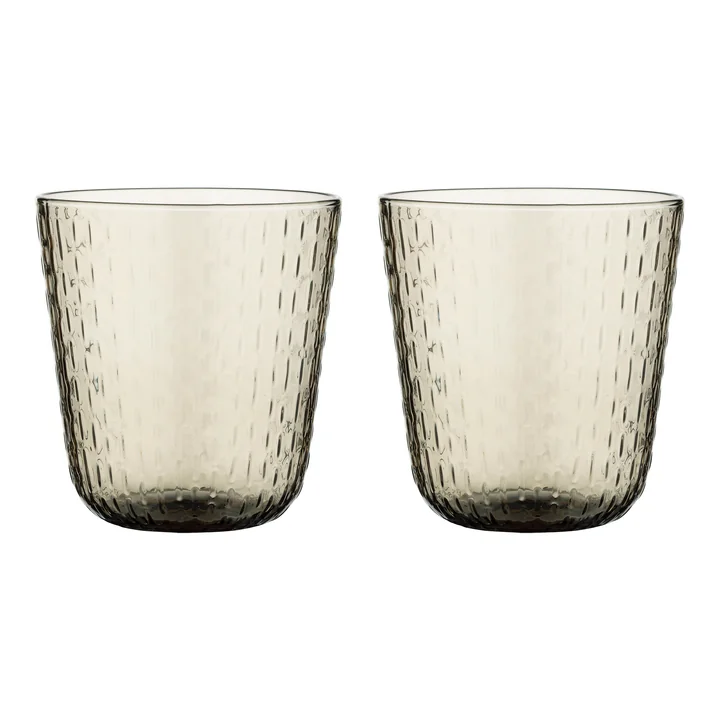 Marimekko - Syksy Glass, 360 ml, brown (set of 2)