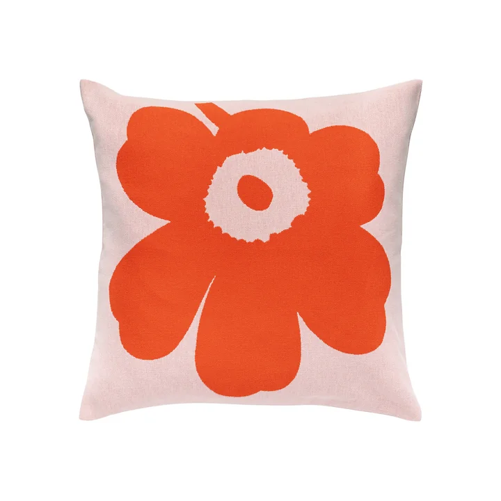Marimekko - Unikko Cushion cover 50 x 50 cm, pink / orange red