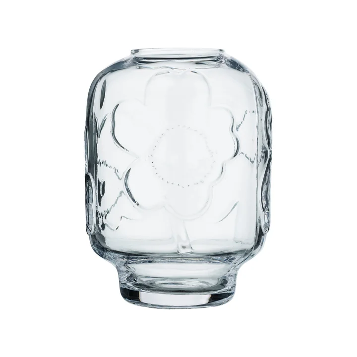 Marimekko - Unikko vase, h 18 cm, clear