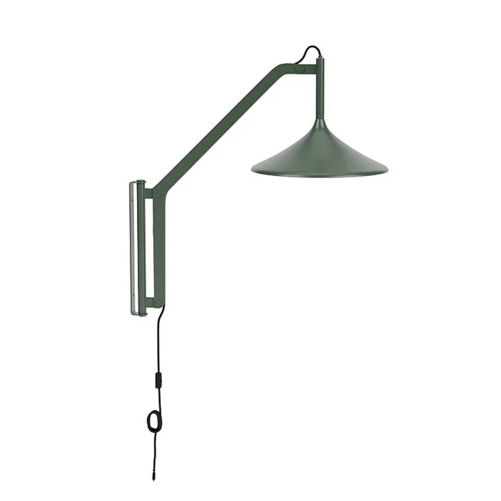 FDB Møbler - Hasle U18 Wall light, olive green (RAL1013)