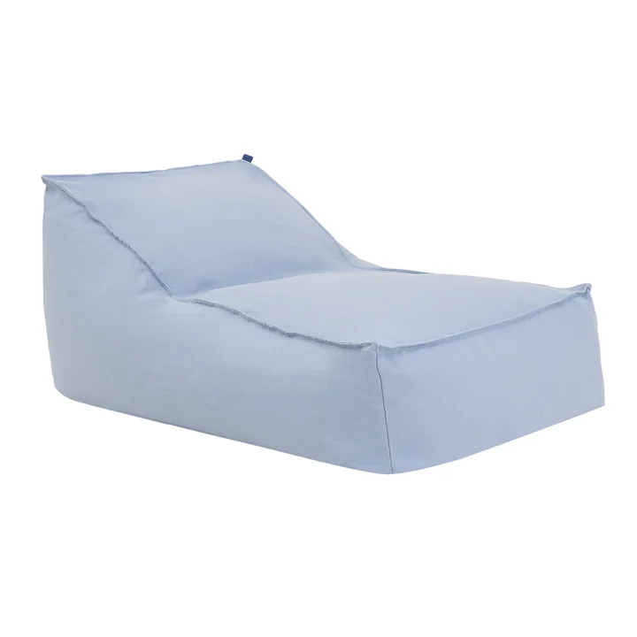 Nobodinoz - Lucky Long Beanbag (for adults), baltic blue