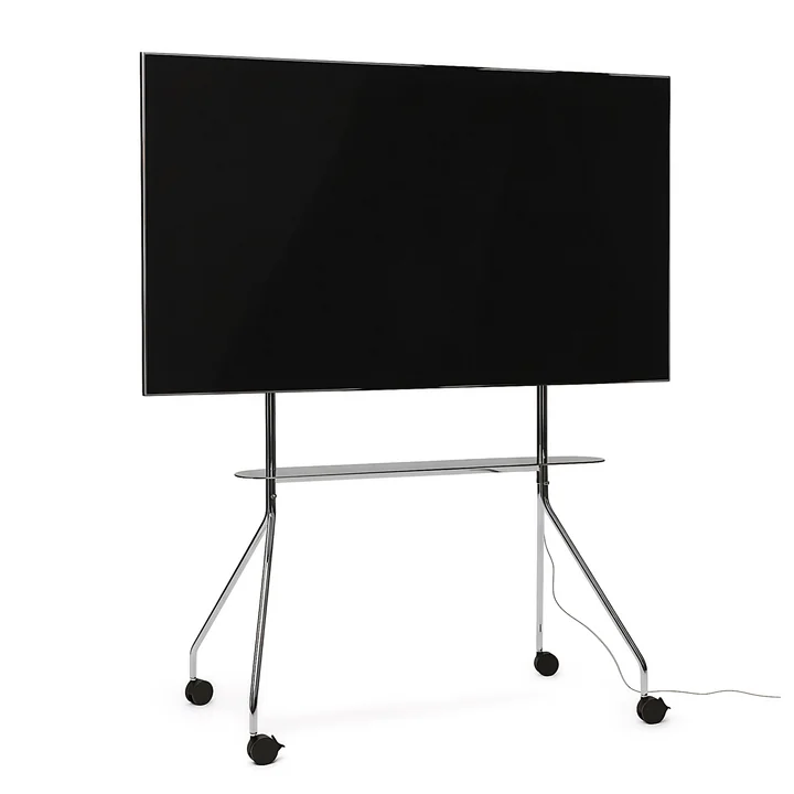 Pedestal - Moon Pro TV stand, 40 - 75 inch, chrome