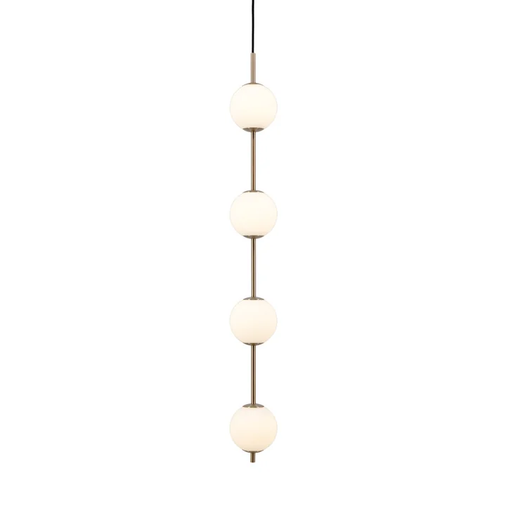 Umage - Audrey 4 LED pendant light, brass / opal glass
