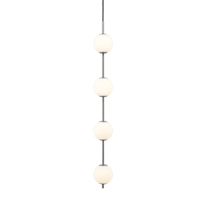 Umage - Audrey 4 LED pendant light, steel / opal glass