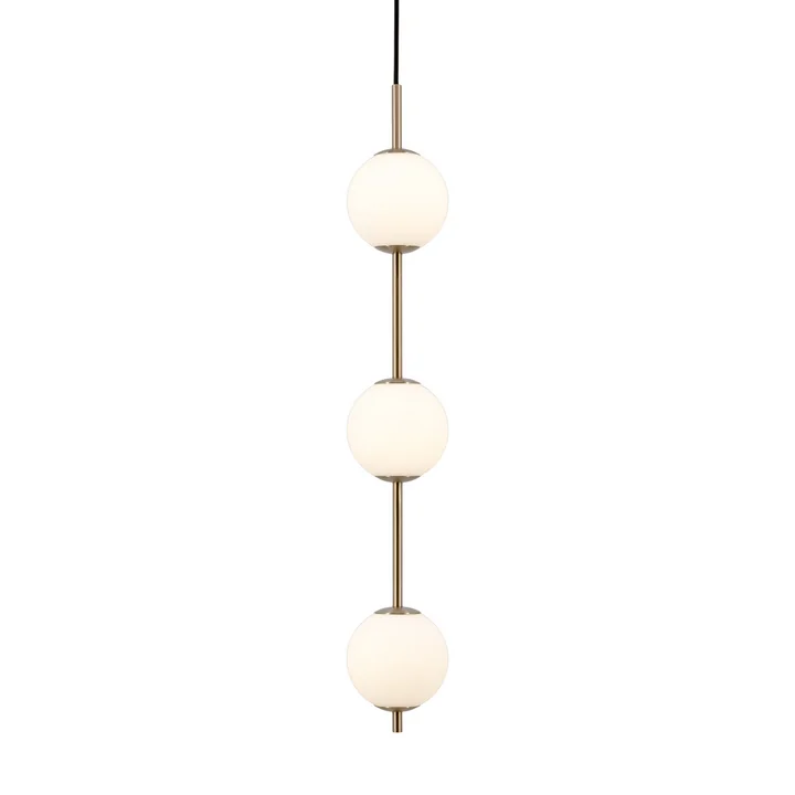 Umage - Audrey 3 LED pendant light, brass / opal glass