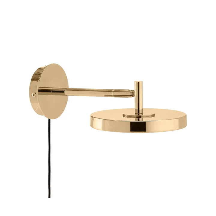 Umage - Asteria LED wall light, monochrome / polished brass