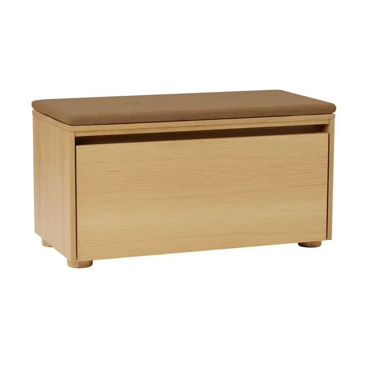 Umage - Hideaway Storage bench, oak veneer / sugar brown