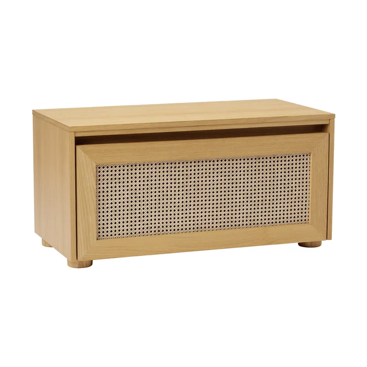 Umage - Hideaway Storage bench, oak / Viennese wickerwork