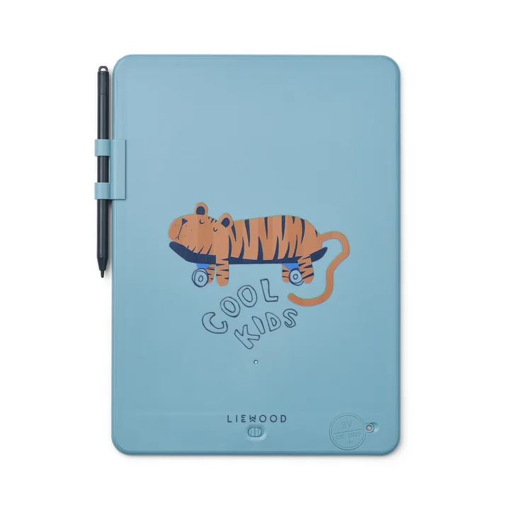 LIEWOOD - Zora LCD drawing board, 10", tiger / beach blue