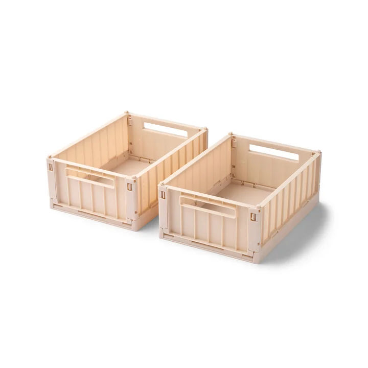 LIEWOOD - Weston Storage box, 25 x 18 x 9.5 cm, apple blossom (set of 2)