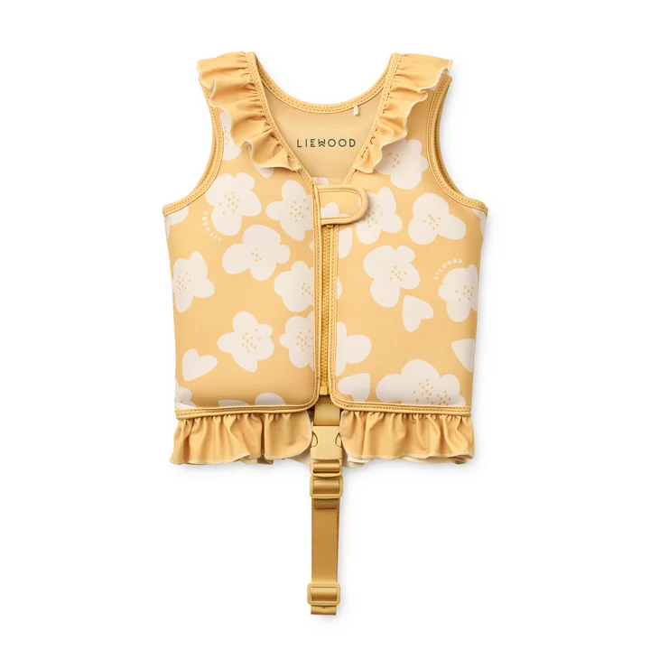 LIEWOOD - Dove Life jacket with frills, flower, lemon yellow