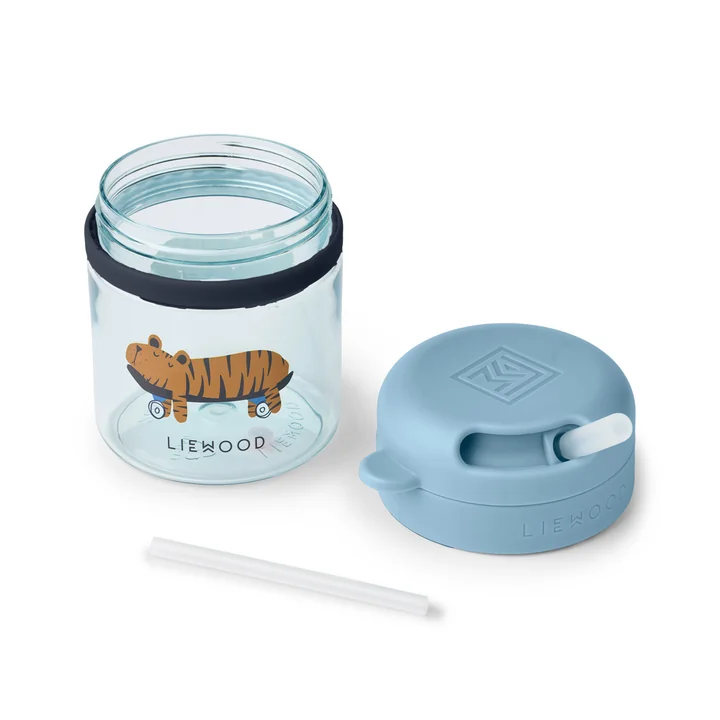 LIEWOOD - Pavia drinking bottle, 280 ml, Fun / beach blue