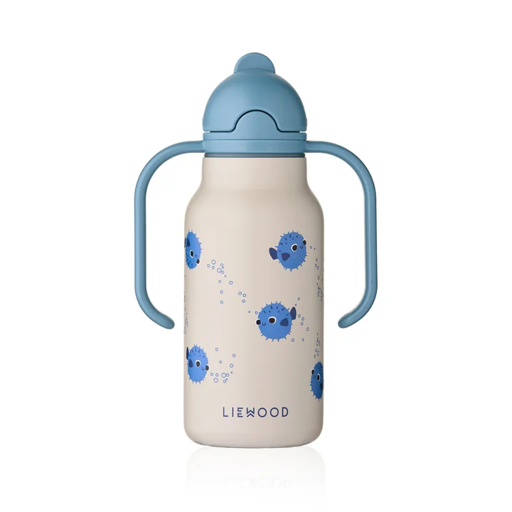 LIEWOOD - Kimmie printed bottle, 250 ml, Pufferfish / sandy