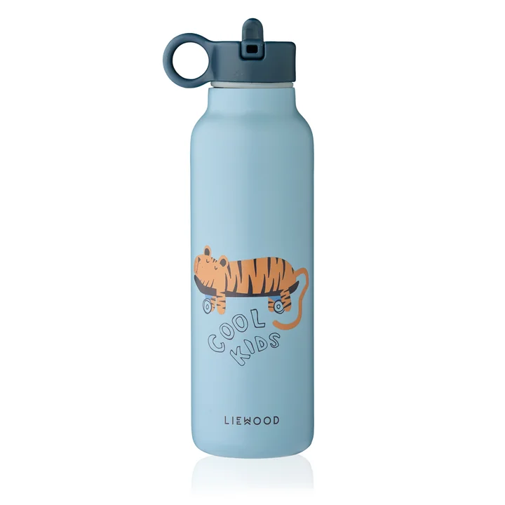 LIEWOOD - Falk water bottle, 500 ml, Tiger, beach blue