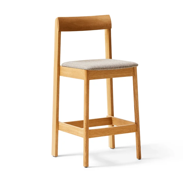 Form & Refine - Blueprint Bar stool, oiled oak (Hallingdal)