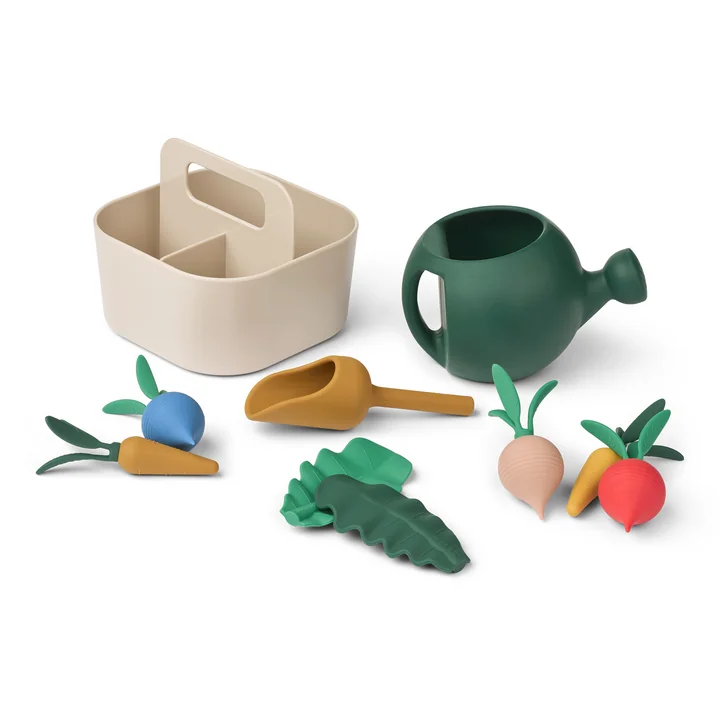 LIEWOOD - Acacia creative toy, garden, sandy multi mix (10 pcs.)