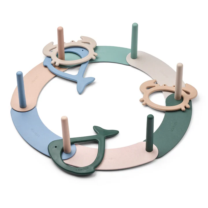 LIEWOOD - Noova Ring toss game, peppermint multi mix