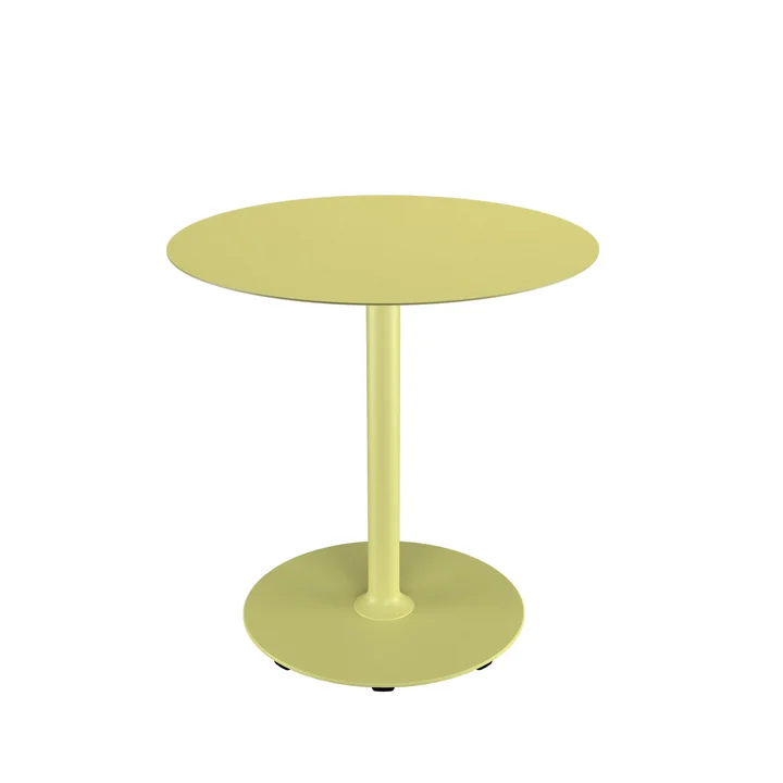 HOUE - Pico Garden table, Ø 74 cm, round frame, lemon zest