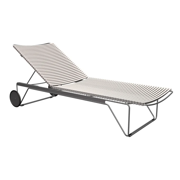 HOUE - CLICK Chaise Longue adjustable, muted white