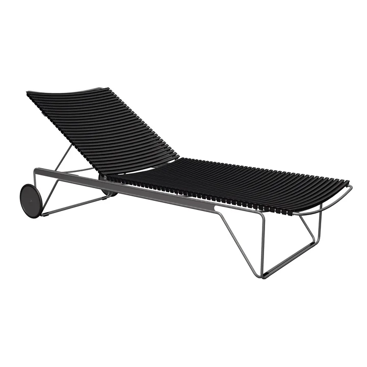 HOUE - CLICK Chaise Longue adjustable, black