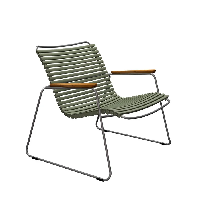 HOUE - CLICK Roomy Outdoor Lounge Chair, olive green