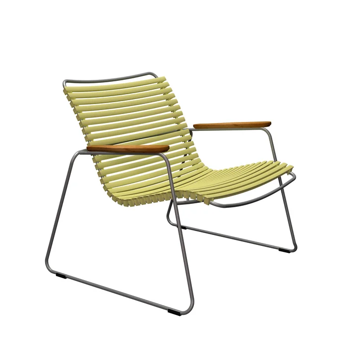 HOUE - CLICK Roomy Outdoor Lounge Chair, lemon zest