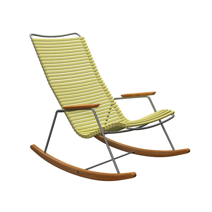 HOUE - CLICK Outdoor Rocking rocking chair, lemon zest