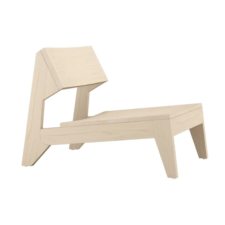OUT Objekte unserer Tage - Schulz Lounge Chair, ash waxed with white pigment
