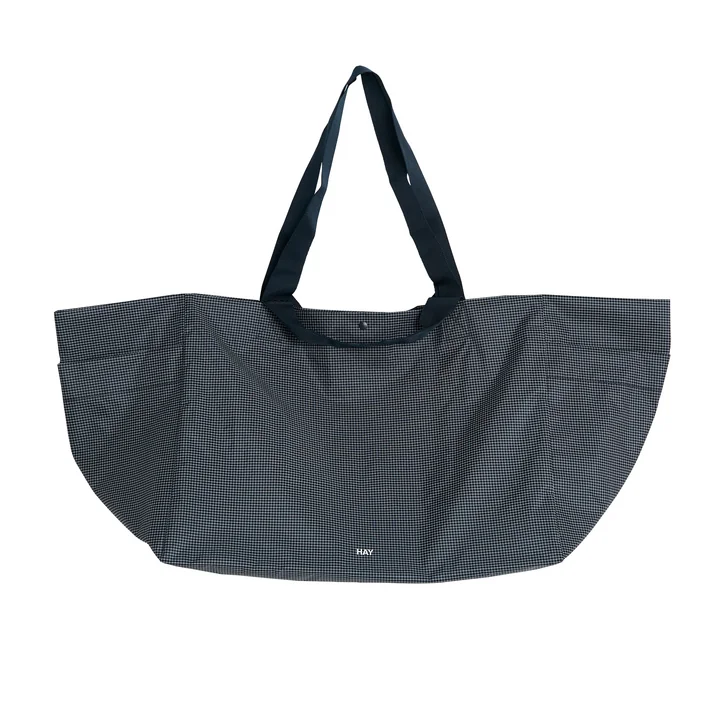 HAY - Grid Weekend Bag L, dark blue