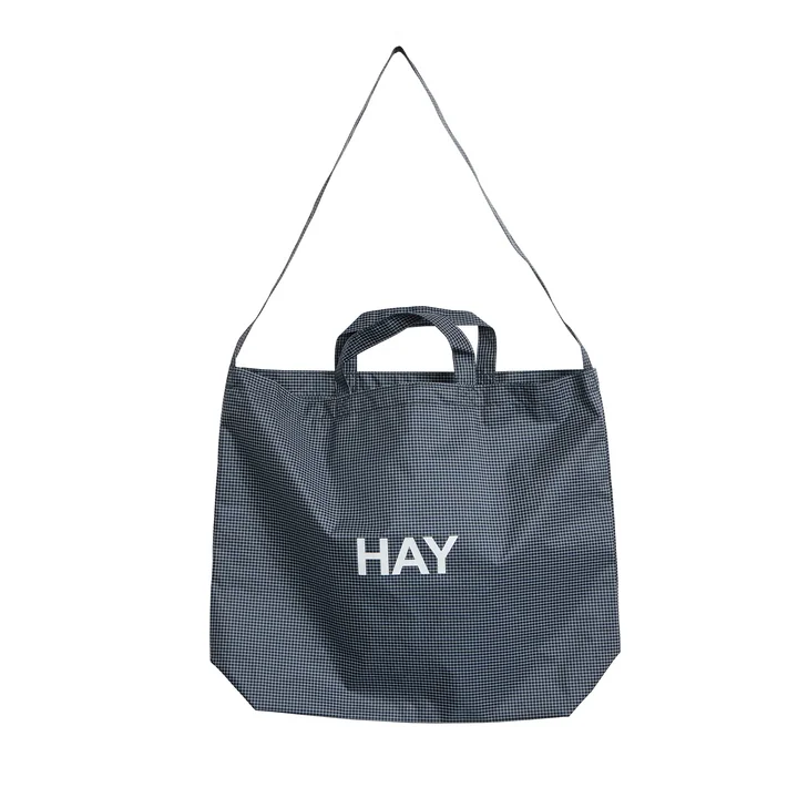 HAY - Grid Crossover Bag M, dark blue