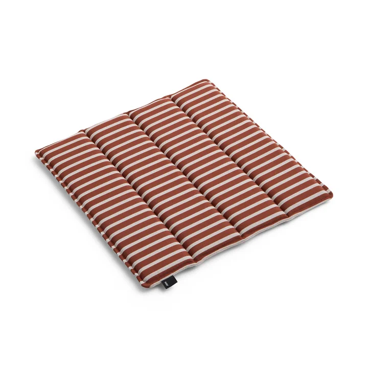 HAY - Terrazza Seat cushion, thick stripes, terracotta