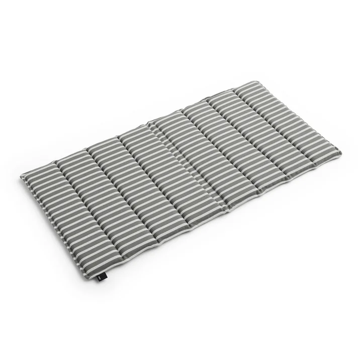 HAY - Terrazza Foldable seat cushion, thick stripes, gray