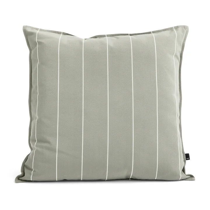 HAY - Terrazza Outdoor cushion, 60 x 60 cm, thin stripes, gray