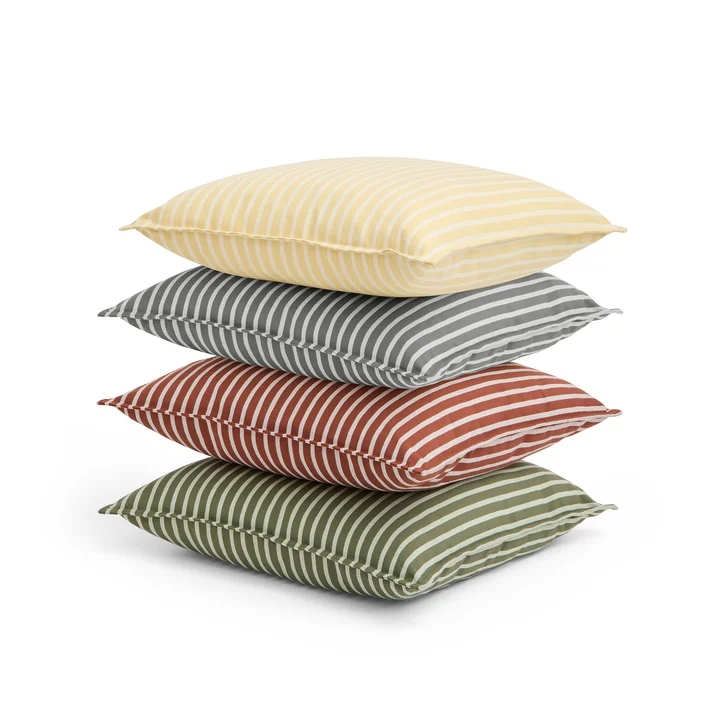 HAY - Terrazza Outdoor cushion, 50 x 50 cm, thick stripes