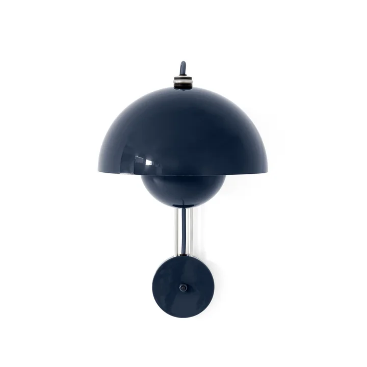 & Tradition - Flowerpot wall light VP8, steel blue