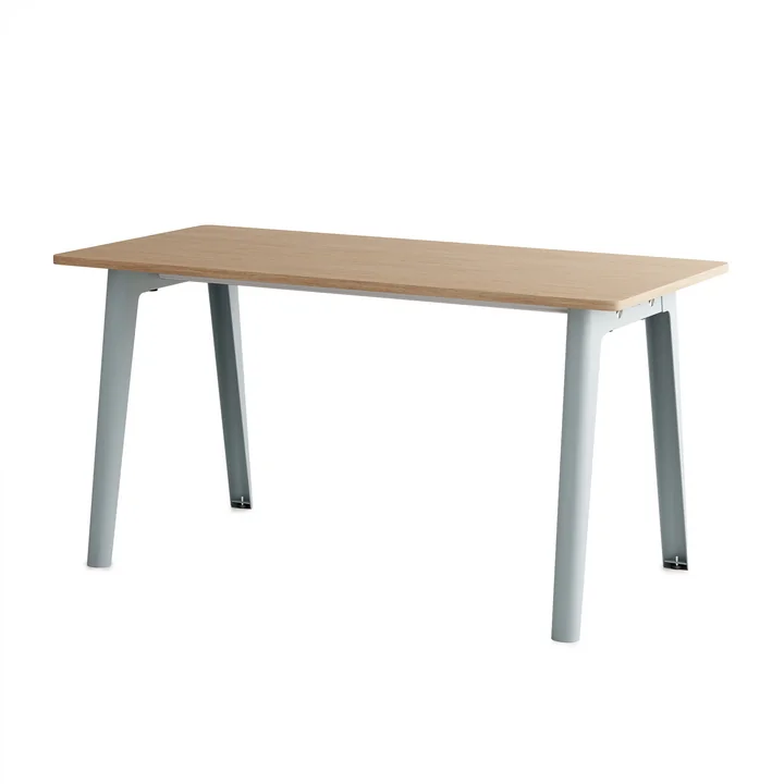 TipToe - NEW MODERN Desk, 75 x 150 cm, birch / pale blue